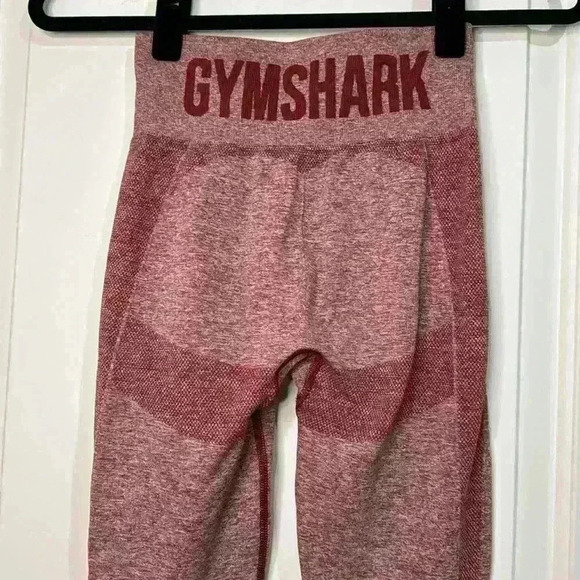 Gymshark Leggings Red Marled Compression XSmall Women’s - Picture 6 of 11